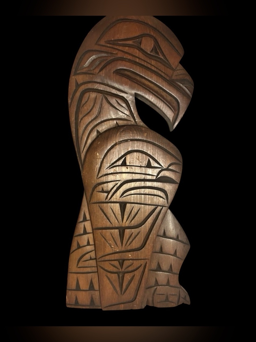 Paul Joseph Indigenous Squamish Carving “Eagle” Signed Circa 1981